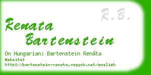 renata bartenstein business card